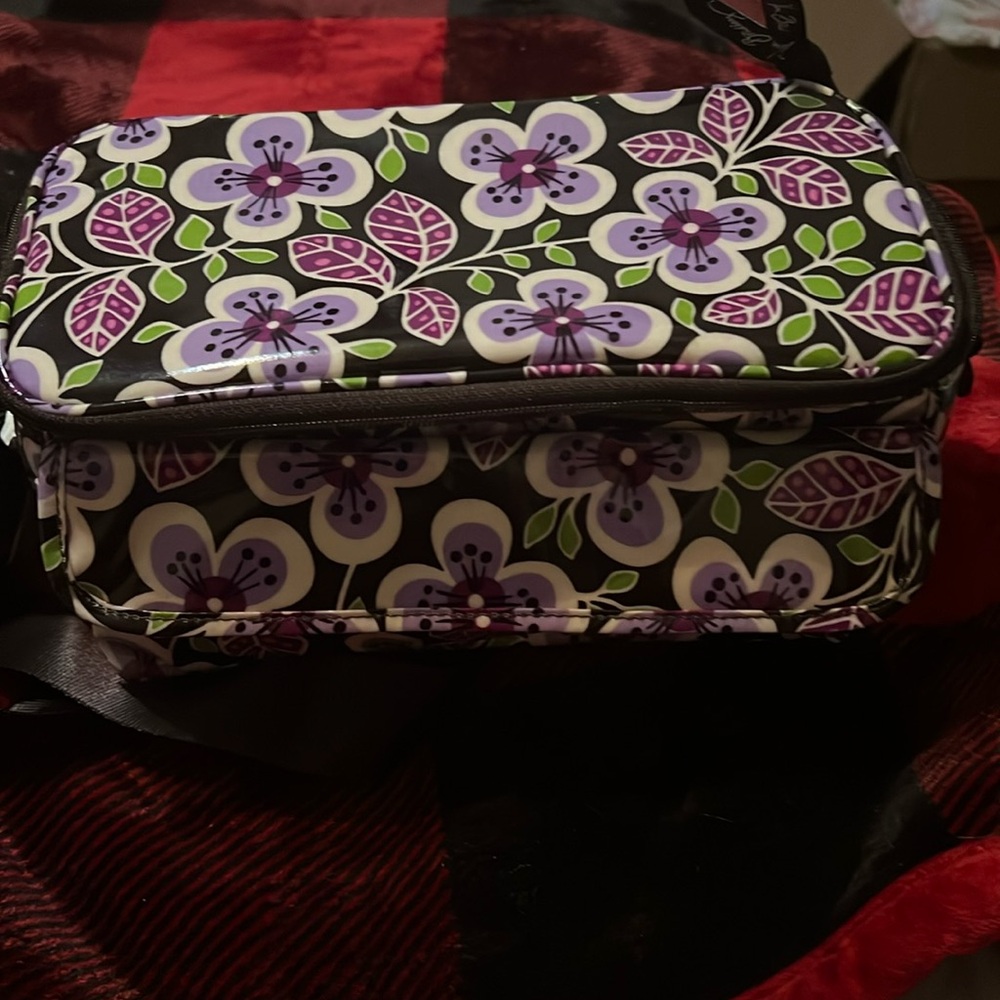 Vera Bradley mini cooler plum Petals